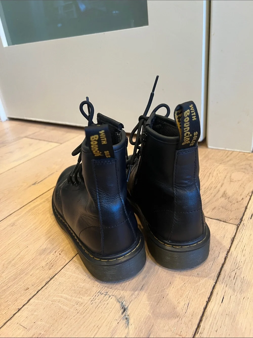 Dr. Martens Black Leather Lace-Up Ankle Boots